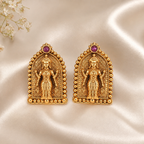 Beautiful maa lakshmi gold stud earring