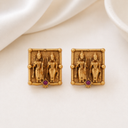 Stunning ram sita gold stud earring