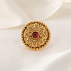 Gold Plated Filigree Finger Ring