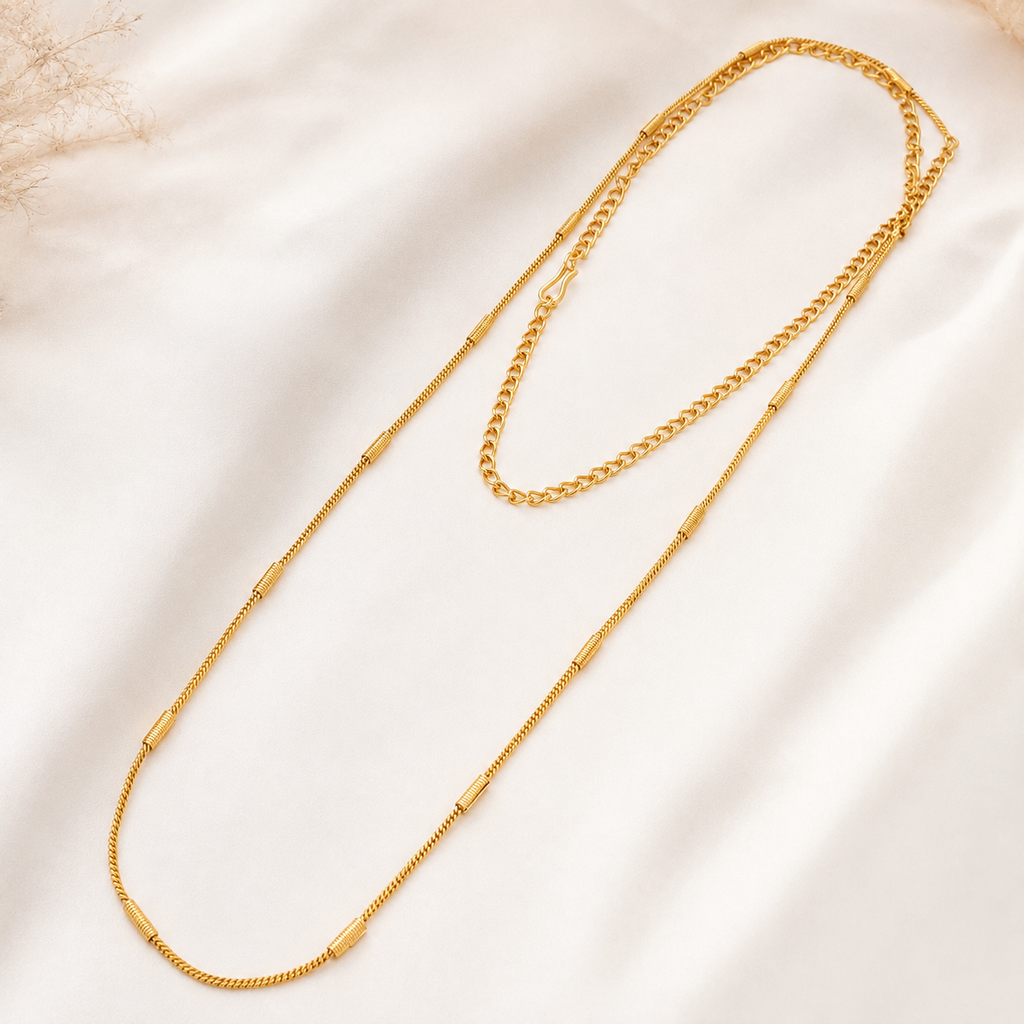Antique Gold Folding Chain For Women