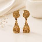 Gold Plated Plain Paisely Layer Neckalce Set