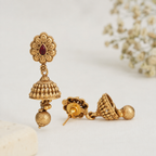 Antique Gold Stone Necklace Set