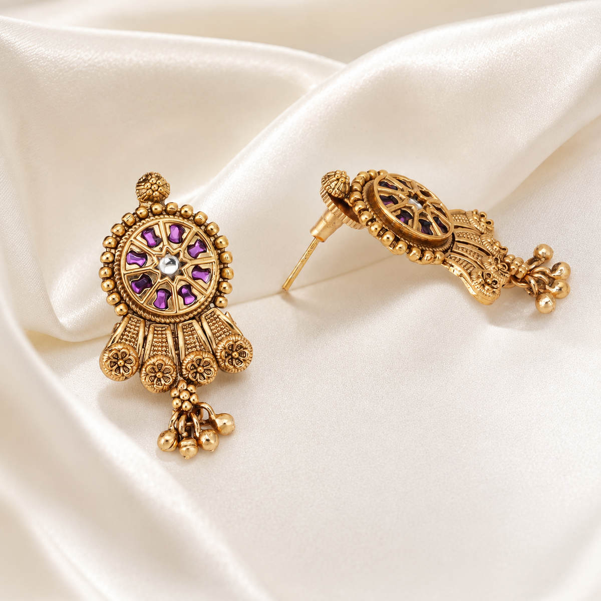 Gold Plated Stone Necklace Set