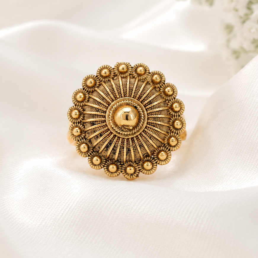 Gold Plated Plain Finger Ring
