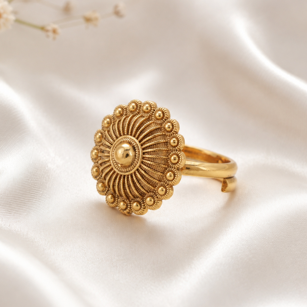 Gold Plated Plain Finger Ring