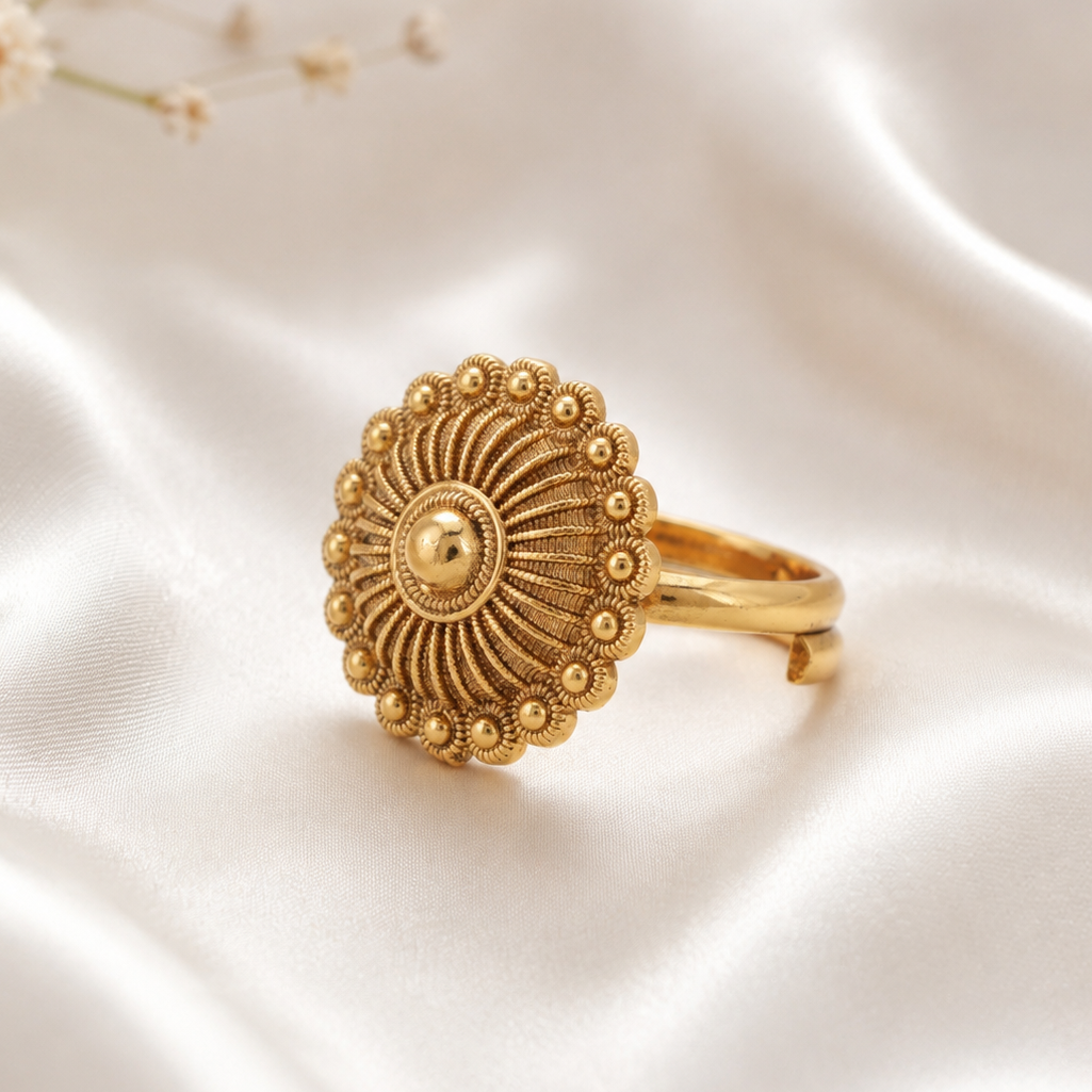 Gold Plated Plain Finger Ring