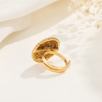 Gold Plated Ruby Stone Finger Ring