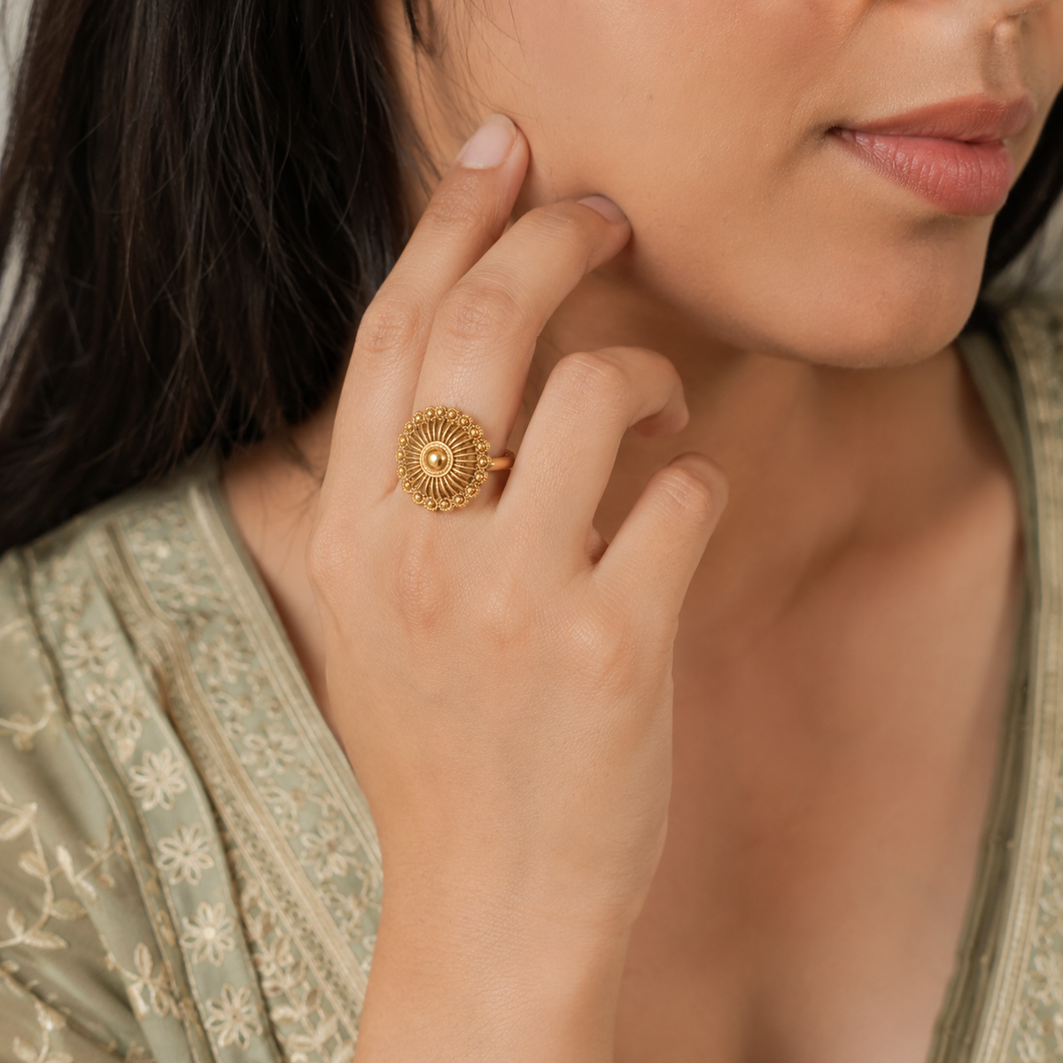Gold Plated Plain Finger Ring