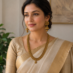 Antique Gold Long Necklace Set