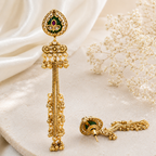 Antique Gold Sunehri Jhalar Danglers
