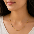 Sleek balls gold plated mangalsutra