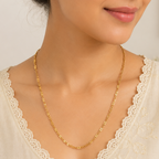 Beautiful sleek gold plated chain
