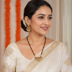 Stunning antique gold kundan multicolor mangalsutra set