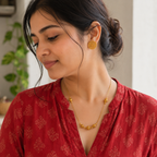 Effortless Elegance Look Minimal Gold Look I  Chain & Stud Earrings Set