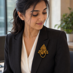 Stunning Krishna gold Brooch
