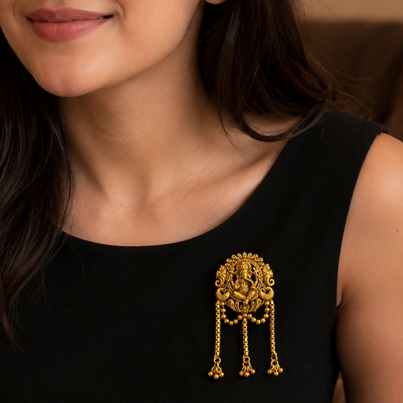 Beautiful Lord Ganesha Brooch