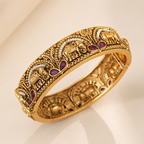 Openable stunning antique gold pearl kada