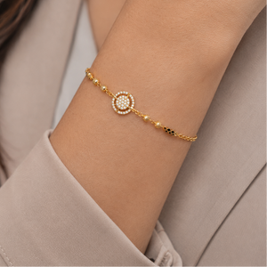 Cute elegant diamond mangalstura bracelet