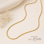 Plain gold plated chain