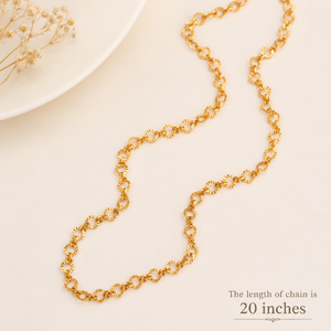Gold plated open chain