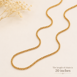 Stunning gold plated spiral chain