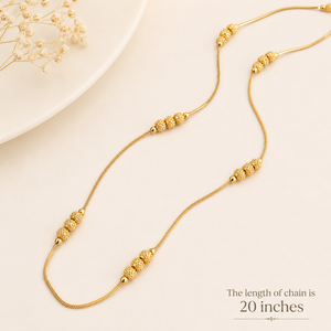 Beautiful three layer gold plated chain