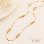 Beautiful three layer gold plated chain