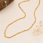 Beautiful sleek gold plated chain