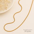 Gold spiral gold plated chain