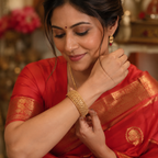 Stunning plain broad kada bangle