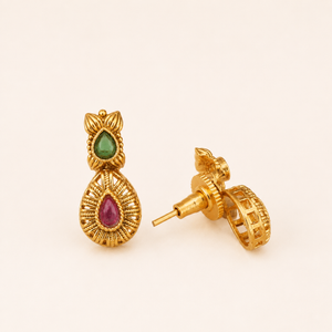 Cute elegant  antique stone gold necklace set