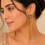 Antique gold sunehri jhalar danglers