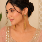 Antique gold sunehri jhalar danglers