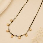 Elegant diamond ball gold plated mangalstura