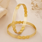 Stunning gold plated bangle set