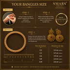 Dual tone gold plated bangle set