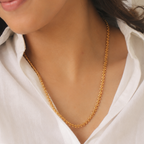 Cute antique gold delicate chain for women