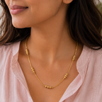 Beautiful three layer gold plated chain