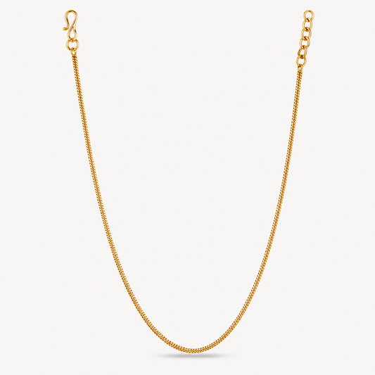 Elegant snake gold plated chain