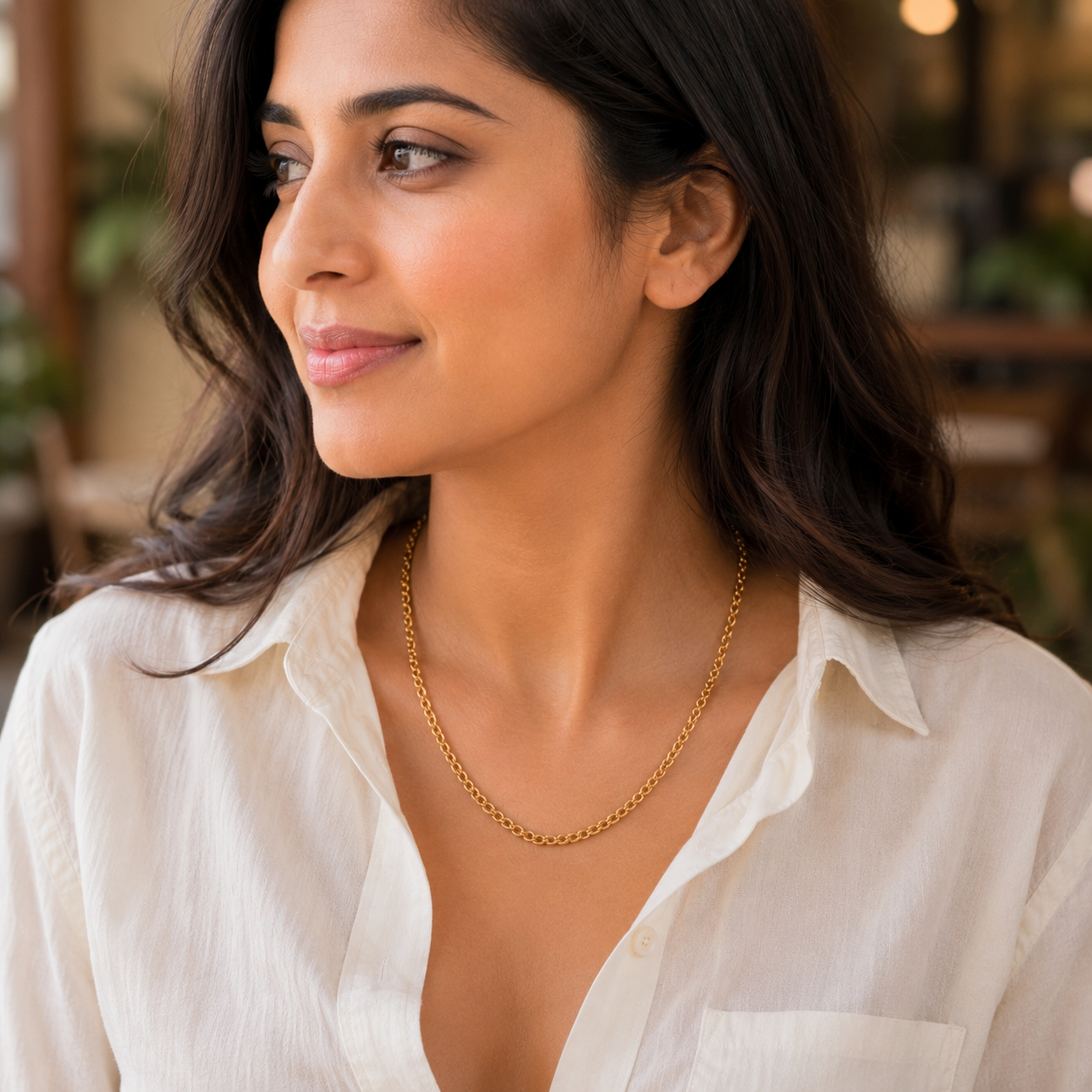 Beautiful Gold plated link chain