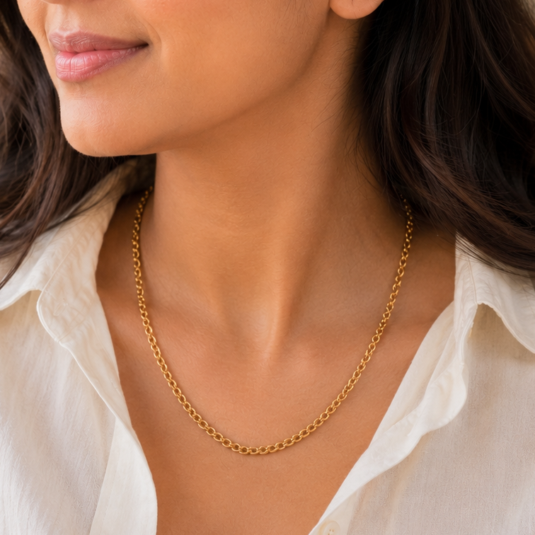 Beautiful Gold plated link chain