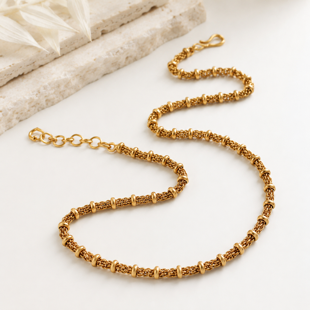 Stunning gold plated gold chain
