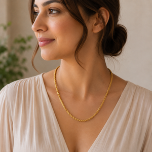 Stunning gold plated spiral chain