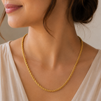 Stunning gold plated spiral chain