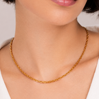 Beautiful gold plated solid chain