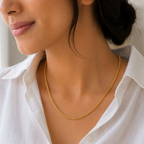 Gold plated chain for women