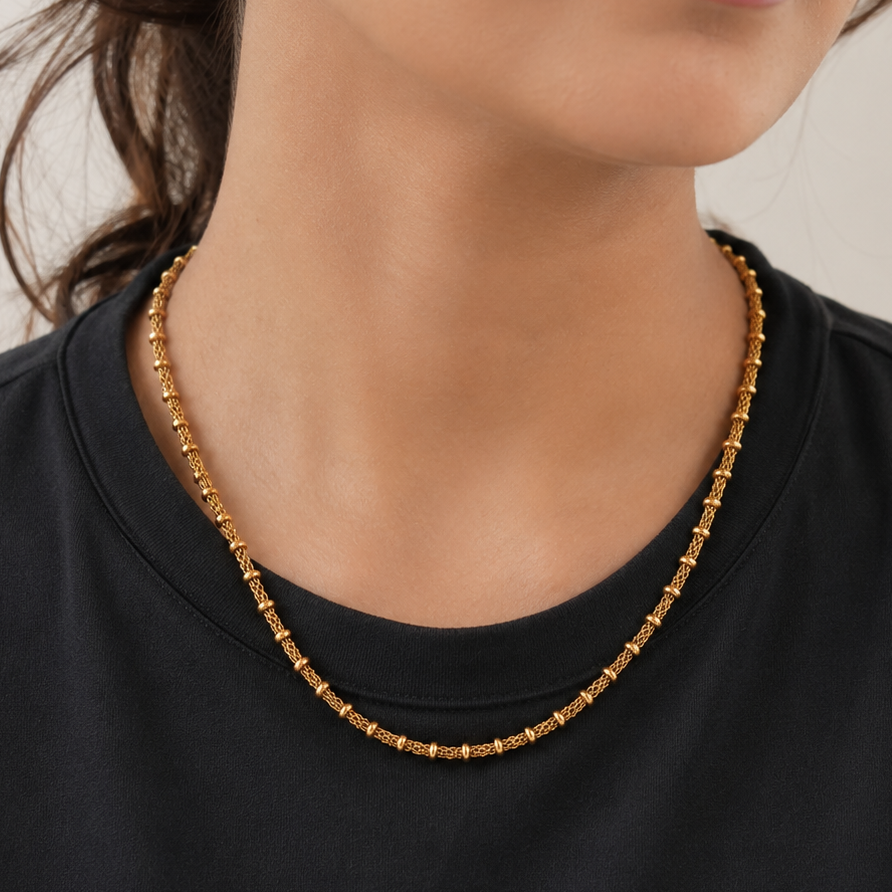 Stunning gold plated gold chain