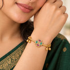Beautiful antique gold stone bracelet