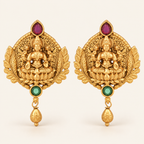 Beautiful maa lakshmi antique gold pendant set