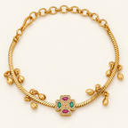 Beautiful antique gold stone bracelet